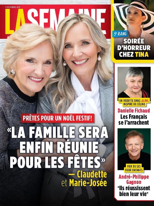 Title details for La Semaine by TVA Publications Inc. - Available